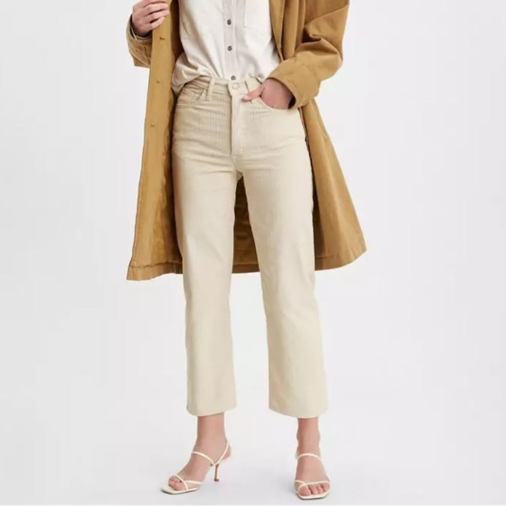 TAGS ON Levi's Ribcage Straight Ankle Corduroy Pants  - 29 x 27